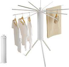 Foldable 360° Rotating Clothes Drying Stand | Aluminum Tripod Laundry Rack