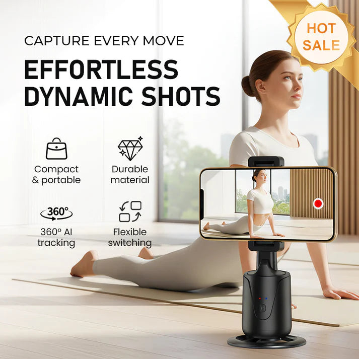 Mobile & Computer Accessories & Wearables 360° Auto Face Tracking Tripod
