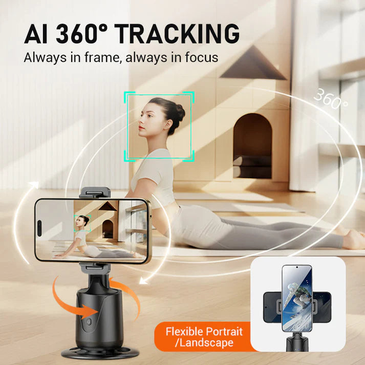 Mobile & Computer Accessories & Wearables 360° Auto Face Tracking Tripod